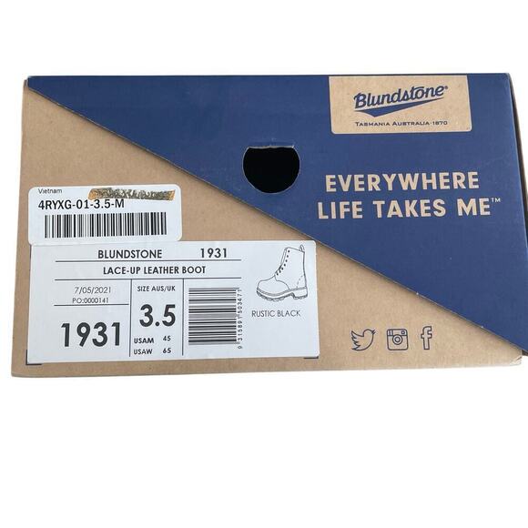 NWT Blundstone 1931 Grey Leather Lace Up Boots Size 3.5AUS6.5 US - Picture 4 of 12